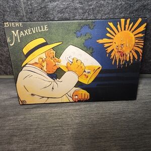 Biere de Maxéville Eurographics 11"x7" Canvas Vintage Art Beer Sunshine Man Cave